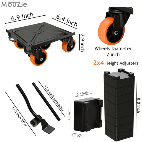 MouZie versatile moving kit adapts to furniture and appliances