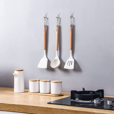 Movelyst multi-surface holds on tile, wood, glass, and metal.