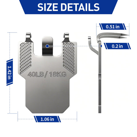 MOVELYST no-tools install hanger allows quick, damage-free wall hanging.
