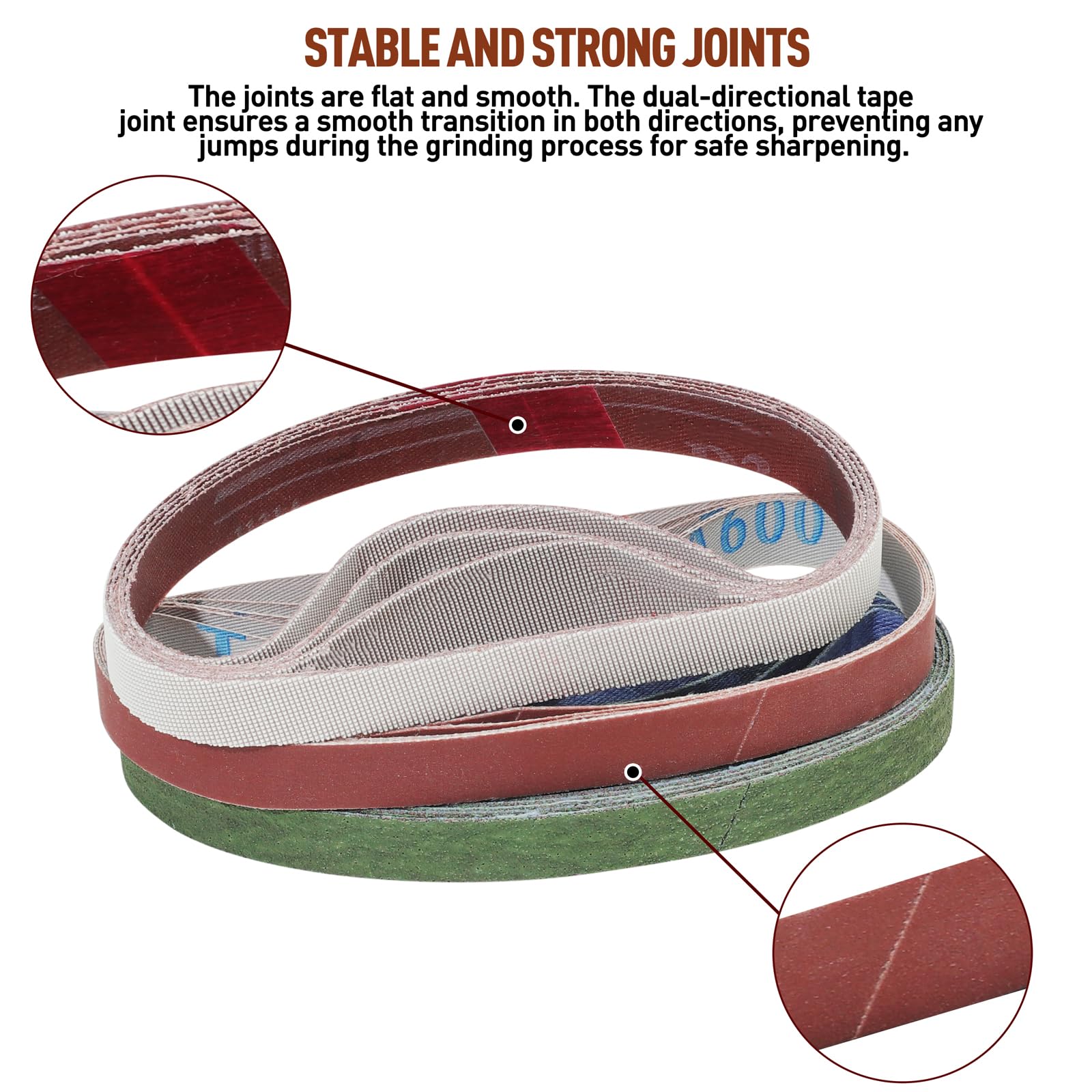 Moviron belt kit 600 grit balanced finishing for consistent edges