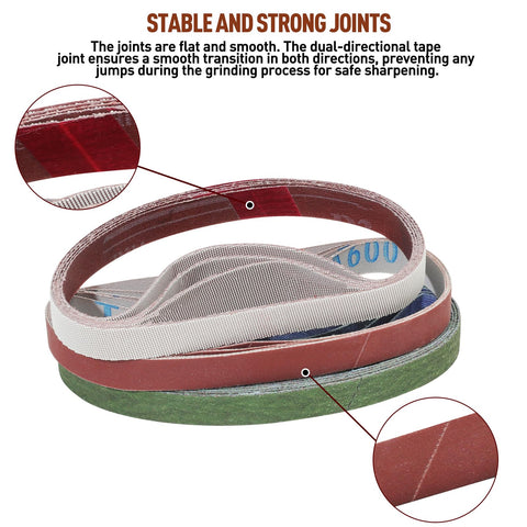 Moviron belt kit 600 grit balanced finishing for consistent edges
