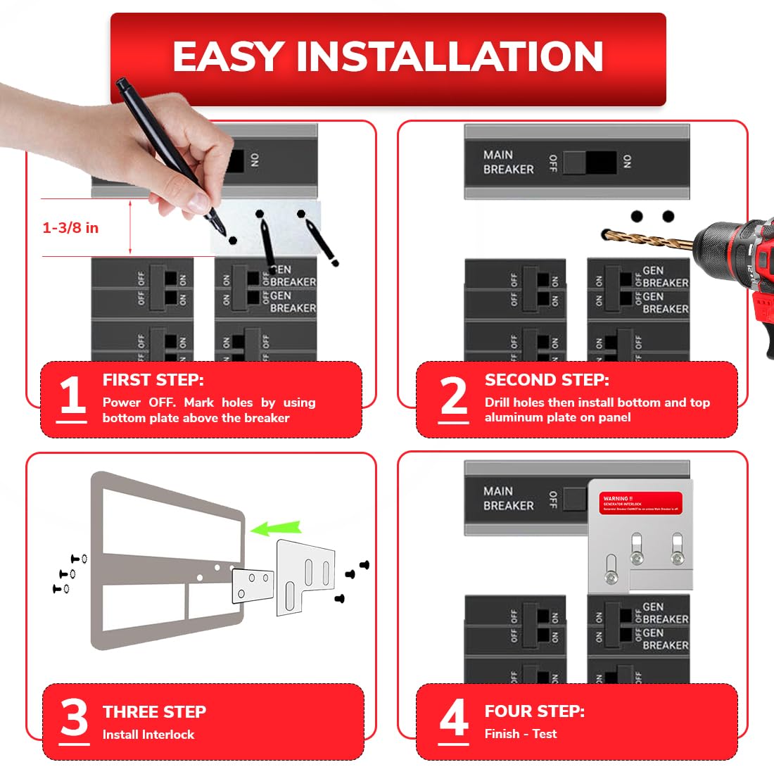 MOWABI zip ties keep cables neat and secure.