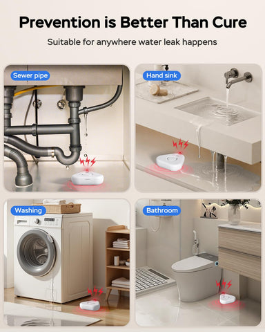 MOXIV Water Leak Detector with up to 500 ft transmission range