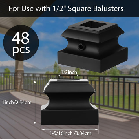Moxweyeni baluster shoe satin black finish blends with modern stair designs