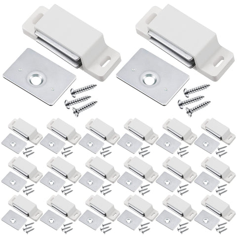 Moxweyeni cabinet magnet 24-pack white, ideal for secure cabinet closures.