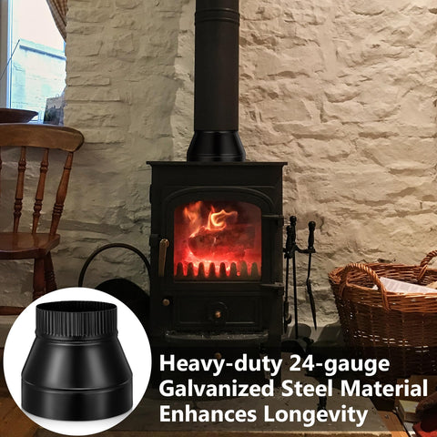 Moxweyeni chimney conversion accessory fits 7 to 6 inch ducts