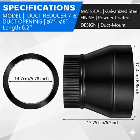 Moxweyeni reducer with crimp collar enables quick tool-free installation