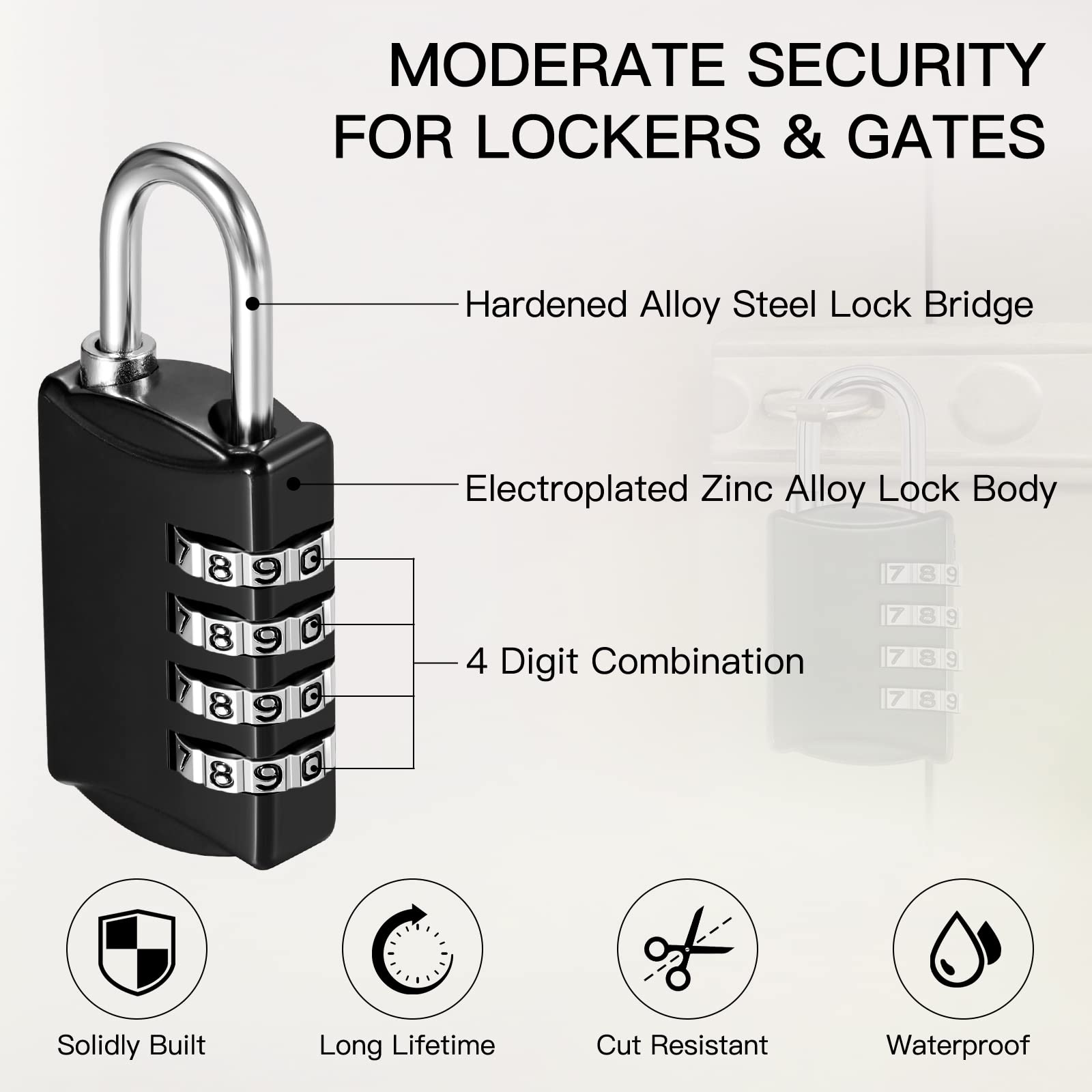 Moxweyeni zinc alloy lock body offers durability and rust resistance