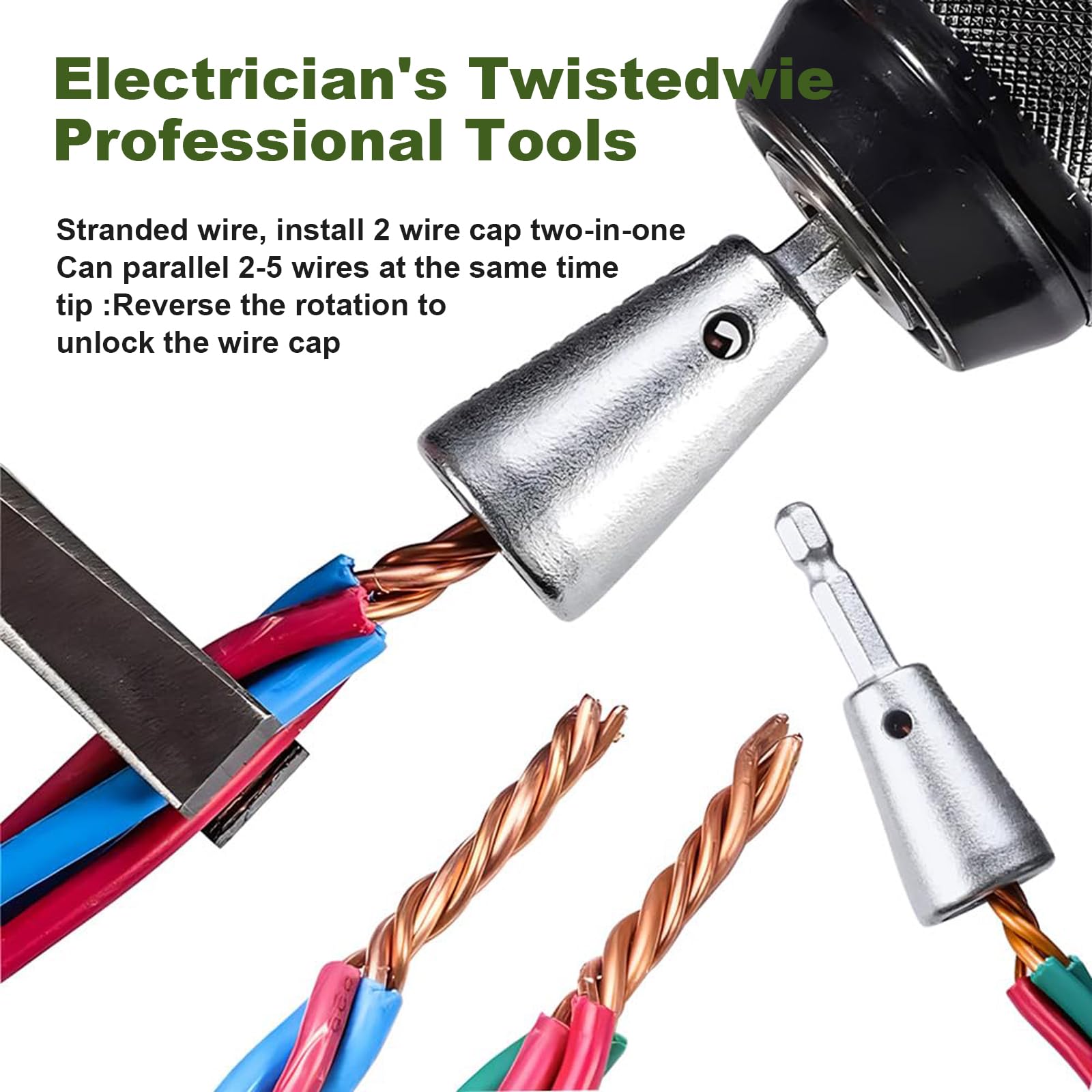 Mozeyerh 8-in-1 electrician tool in use for fast stripping