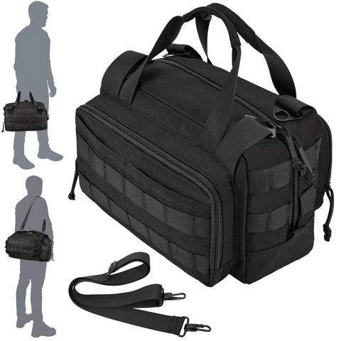 MOZETO 12 inch tool bag external pockets for quick access.