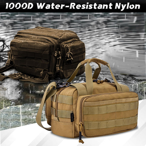 MOZETO handle and shoulder strap image conveys versatile carrying for long tasks.