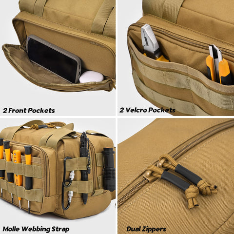 MOZETO interior compartments reveal organized spaces for fast tool retrieval.