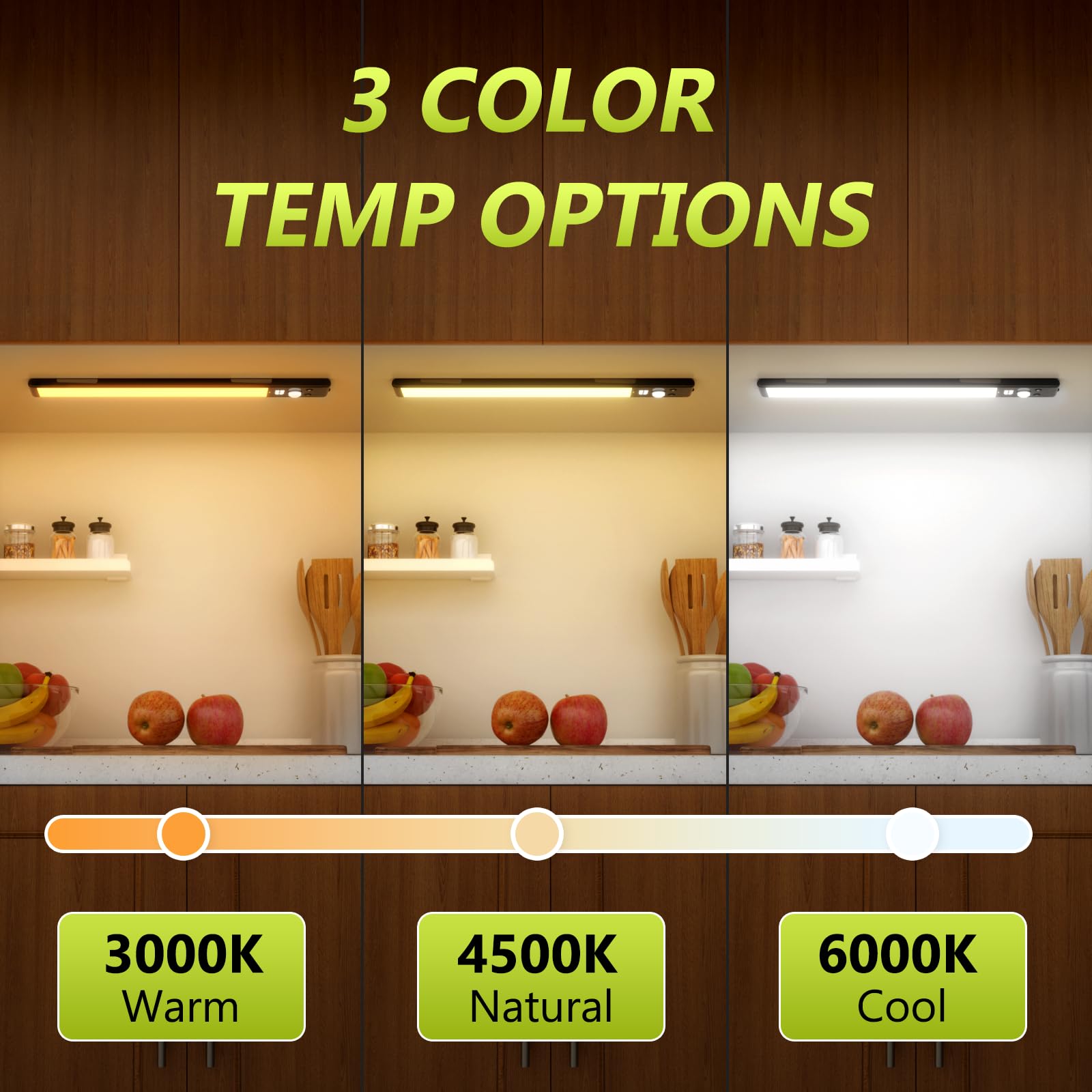 Mpotmiy 52-LED module delivers bright, even illumination for kitchen and closet spaces.