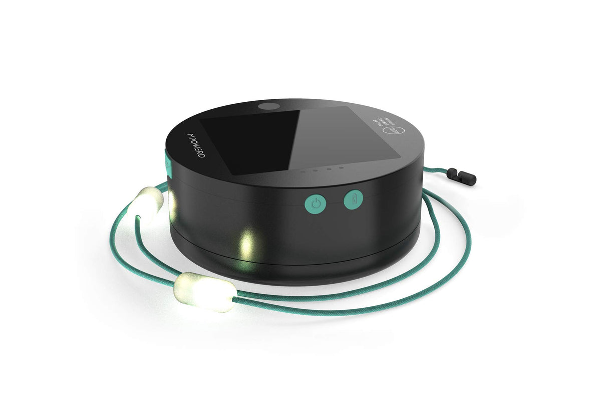 MPOWERD Luci solar string lights illuminate outdoor spaces with ambient white light.