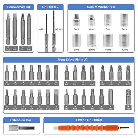 MQFORU screwdriver LED light illuminates work areas clearly