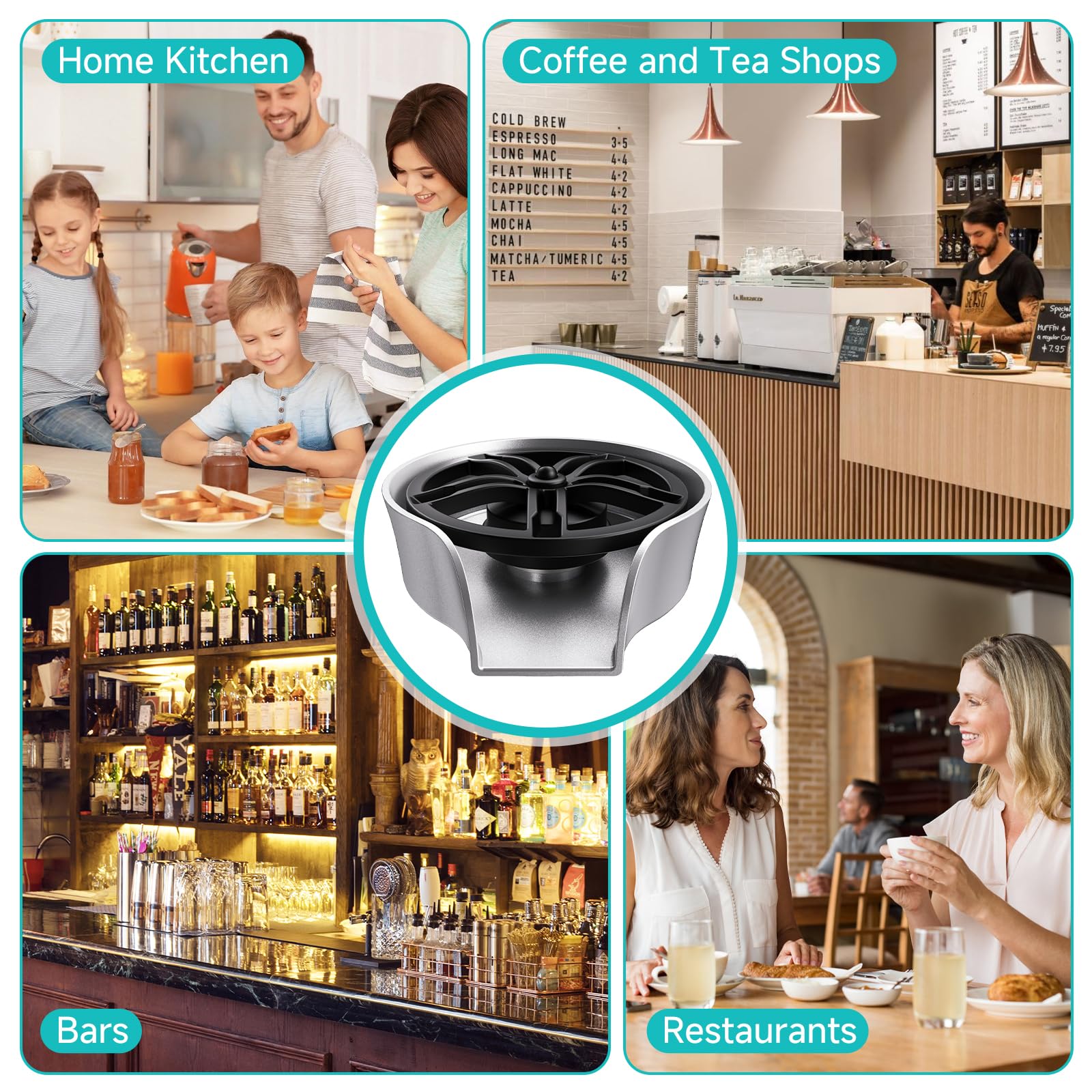 MQFORU Glass Rinser ideal for home bars and kitchens
