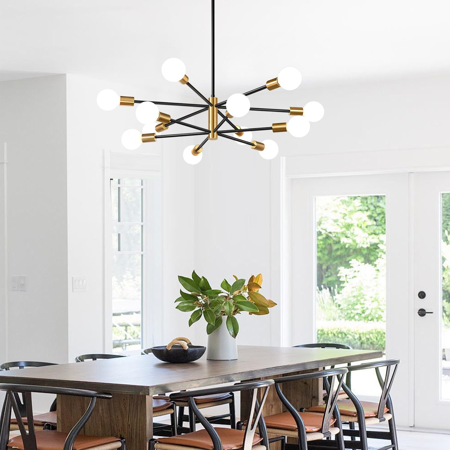 MQMQA dining chandelier over foyer showcases stylish entry lighting.