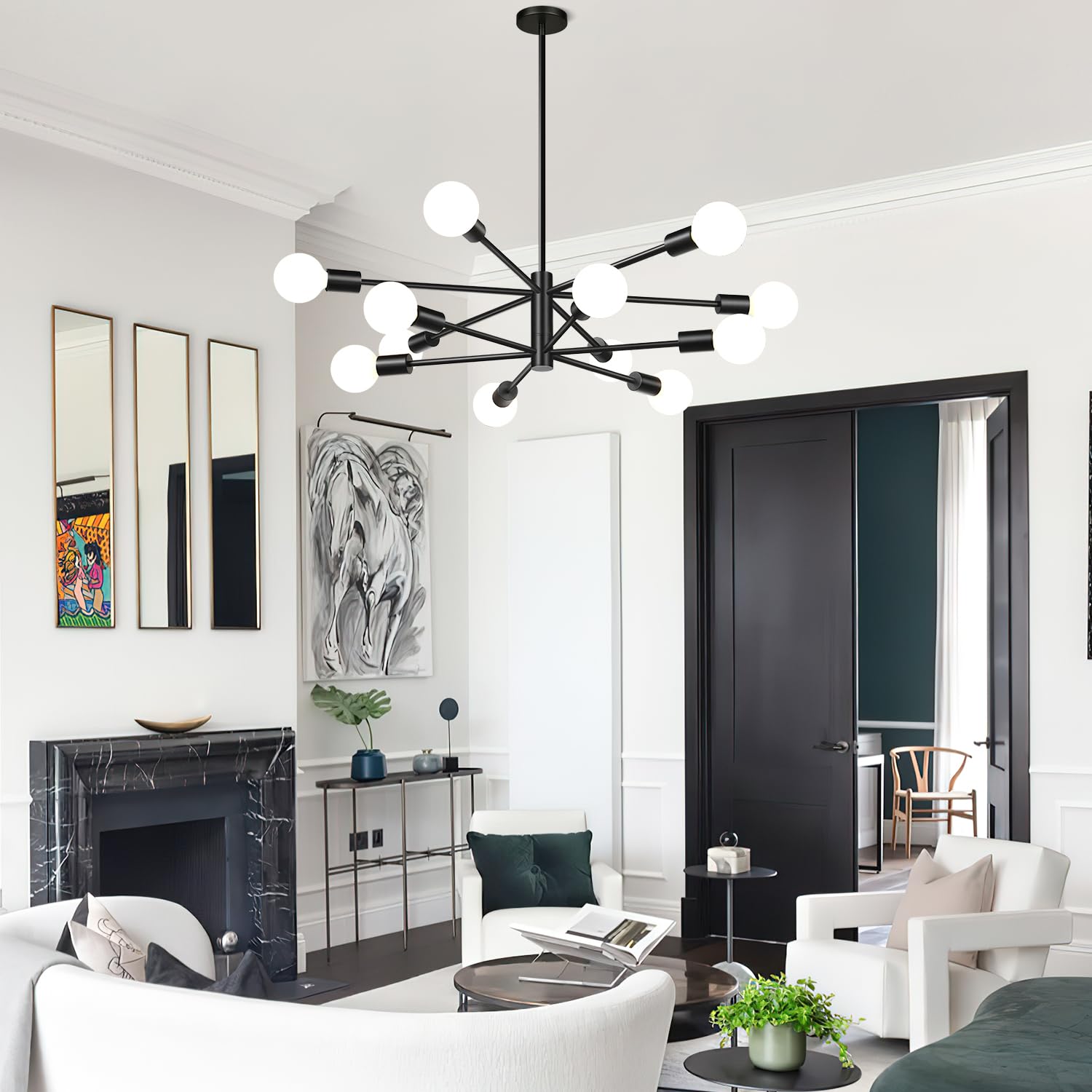MQMQA 12 E26 bases support incandescent, LED, CFL, or halogen bulbs.