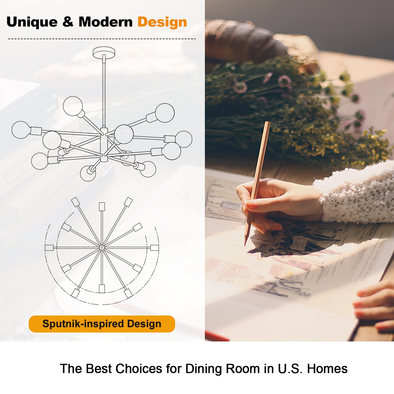 MQMQA metal frame close-up highlights durable brushed gold finish.