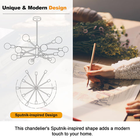 MQMQA ceiling light suits sloped or flat ceilings for versatile placement.