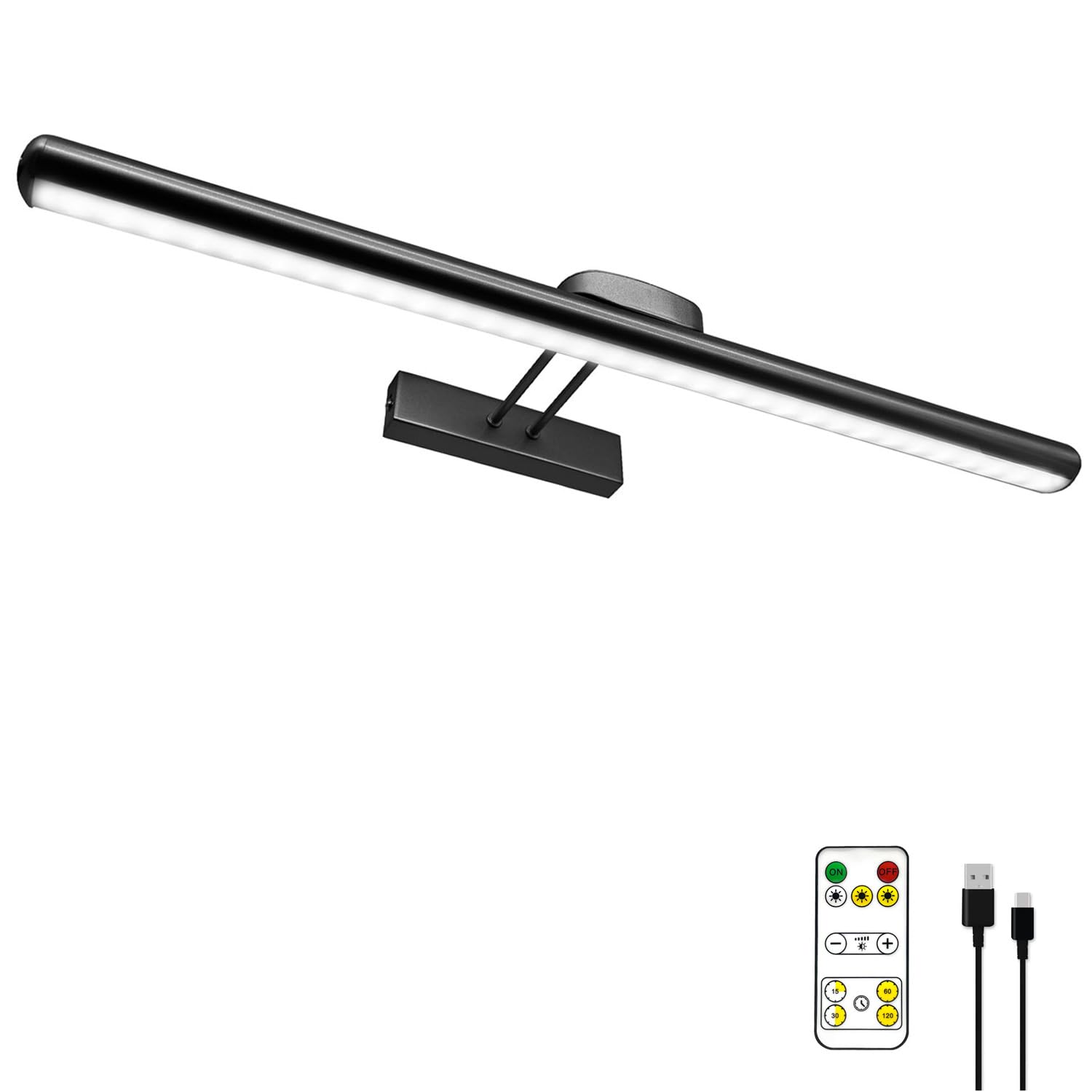 MQOUO 24-4-inch wireless picture light with remote for versatile display lighting