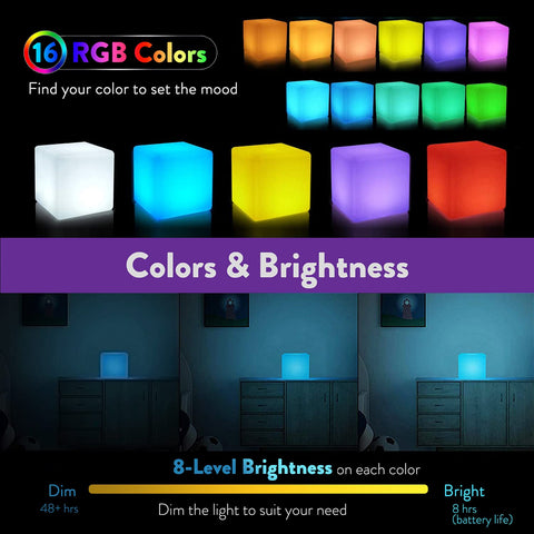 Mr.Go 16 static RGB colors provide mood options for relaxation and play.
