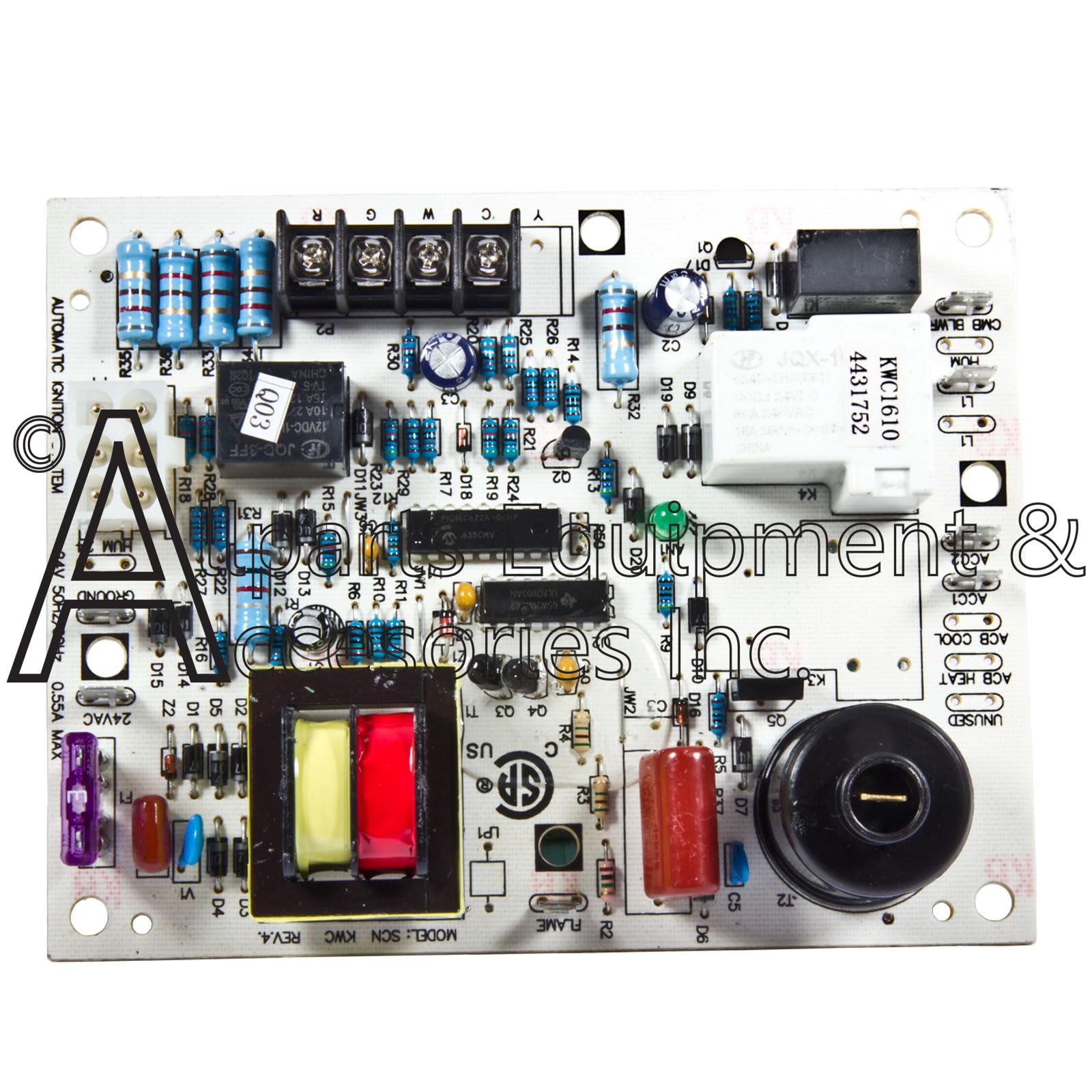 Mr Heater 60105 ignition board side angle, ready for retrofit in garage heaters