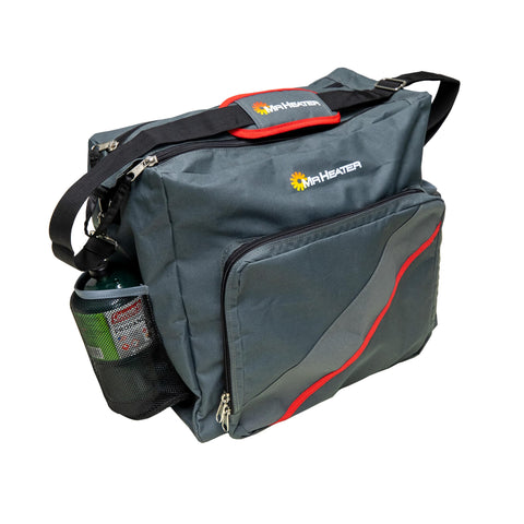 Mr. Heater Portable Buddy carry bag with padded strap for comfortable long carries.
