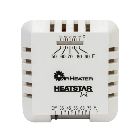 Mr. Heater thermostat programmable control panel for custom comfort schedules.