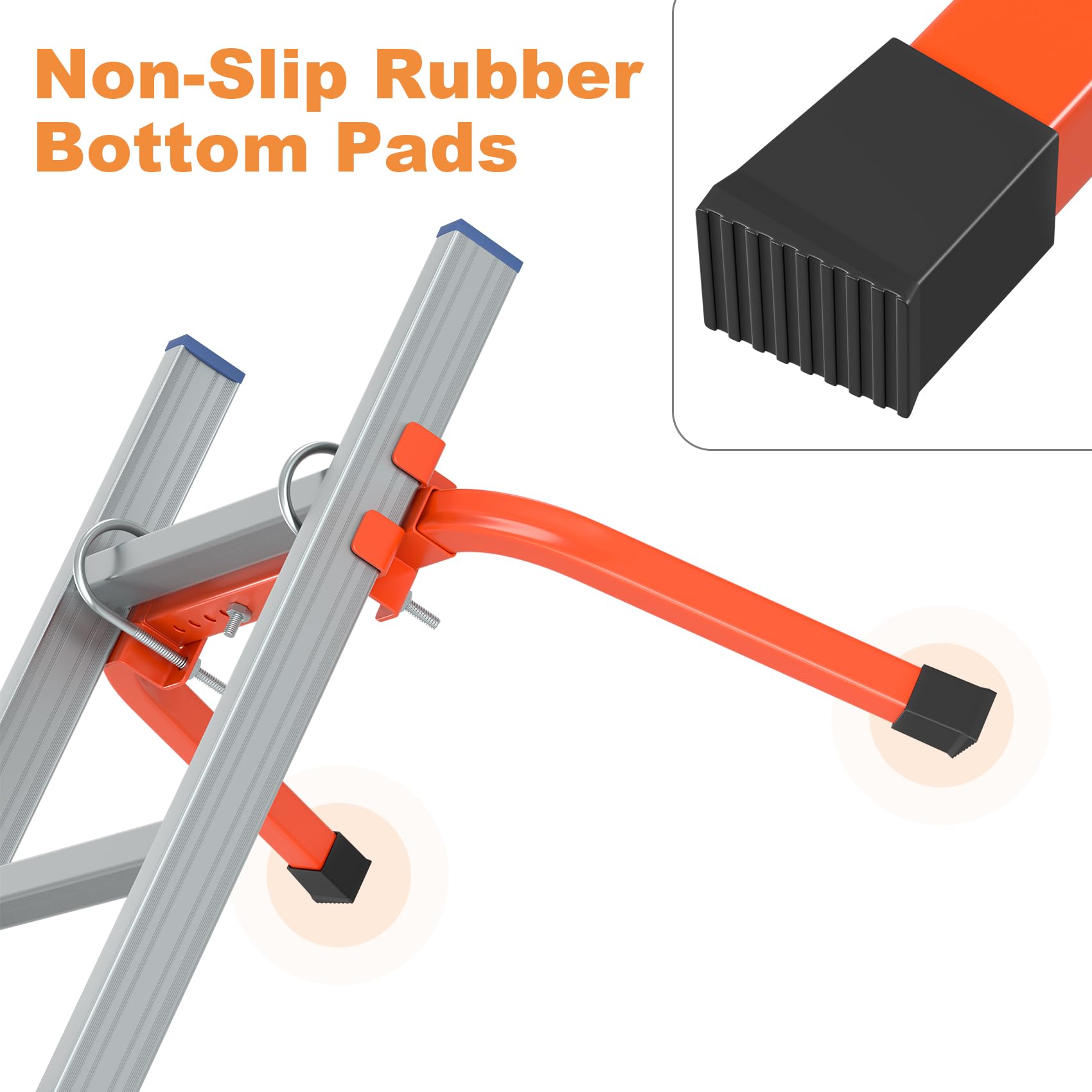 Mr IRONSTONE LS01-OGA forged steel construction provides durable ladder support