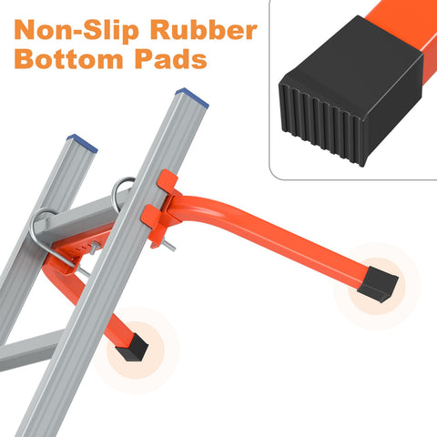 Mr IRONSTONE LS01-OGA forged steel construction provides durable ladder support