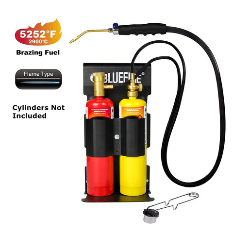 MR. TORCH BLUEFIRE brass fittings show durability and steady flame