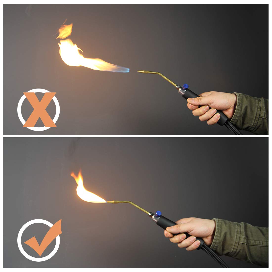 MR. TORCH BLUEFIRE cutting and brazing tools in action