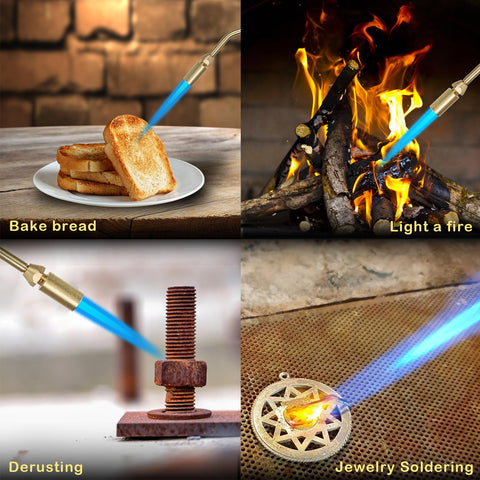 MR. TORCH Bluefire manual ignition enables quick starts in workshops or outdoors