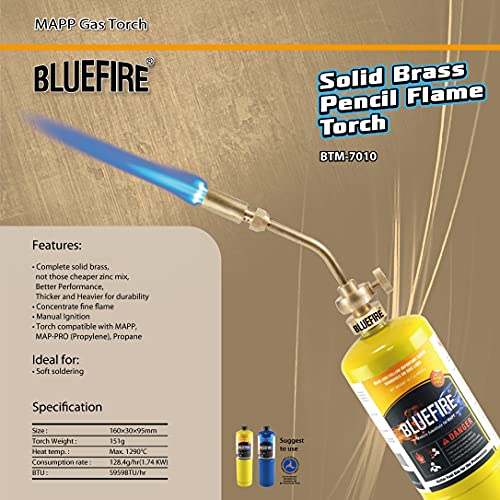 MR. TORCH Bluefire torch-only pack for users with existing gas cylinders