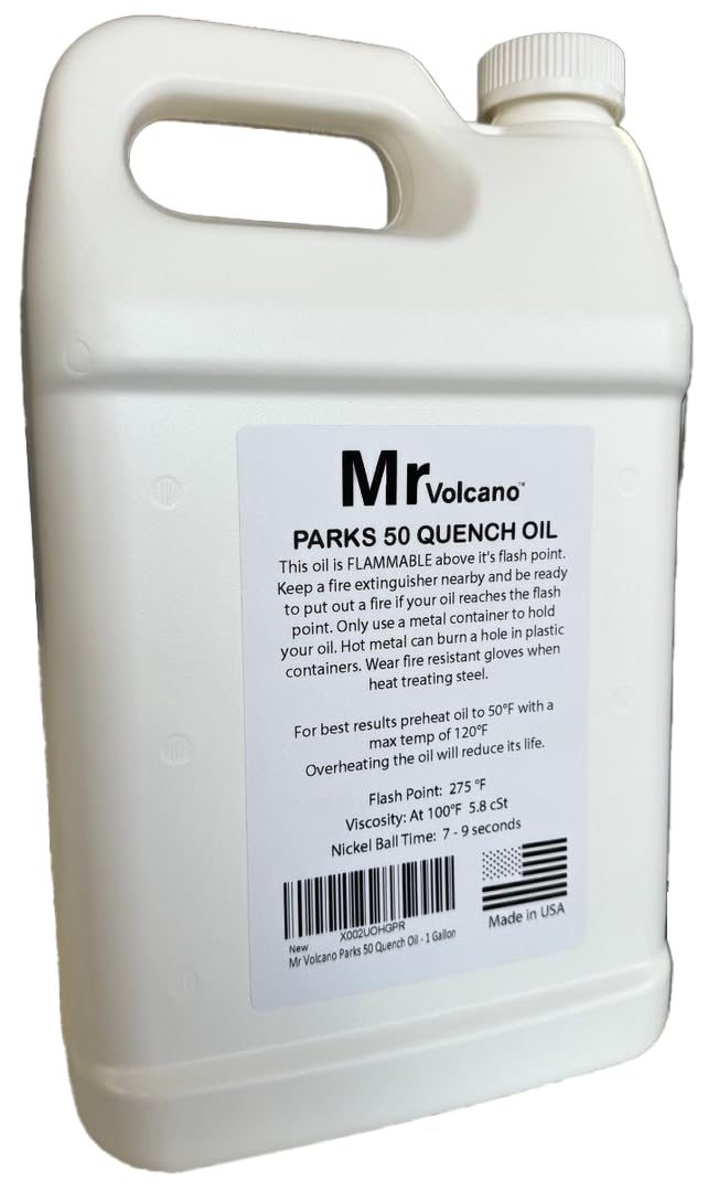 MR VOLCANO Parks 50 quench oil in bath evenly cools steels, reducing distortion.