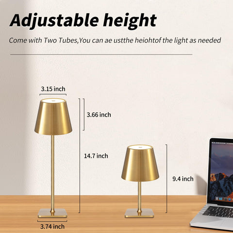 Mr. White top-touch control enabling quick dimming and mode changes