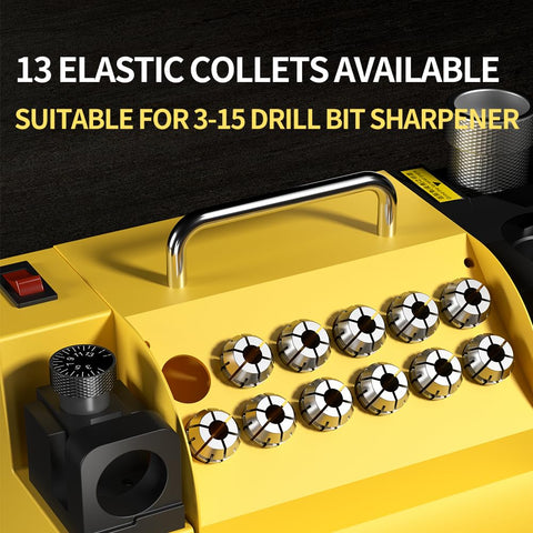 MRCM MR-13A showing 13 collets for various bit sizes