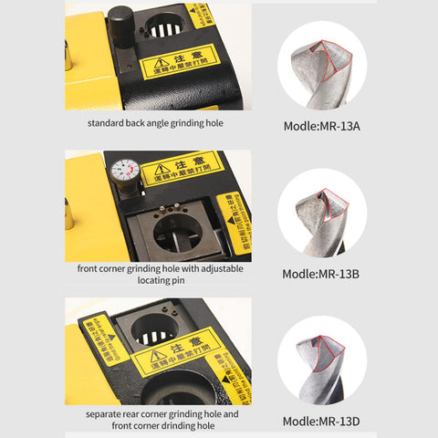 MRCM sharpener features cubic boron nitride wheel for a smooth finish