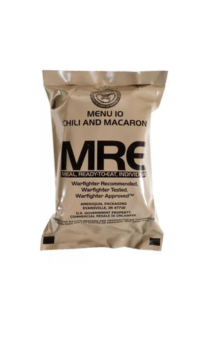 High-energy MRE nutrition packed for outdoor adventures.