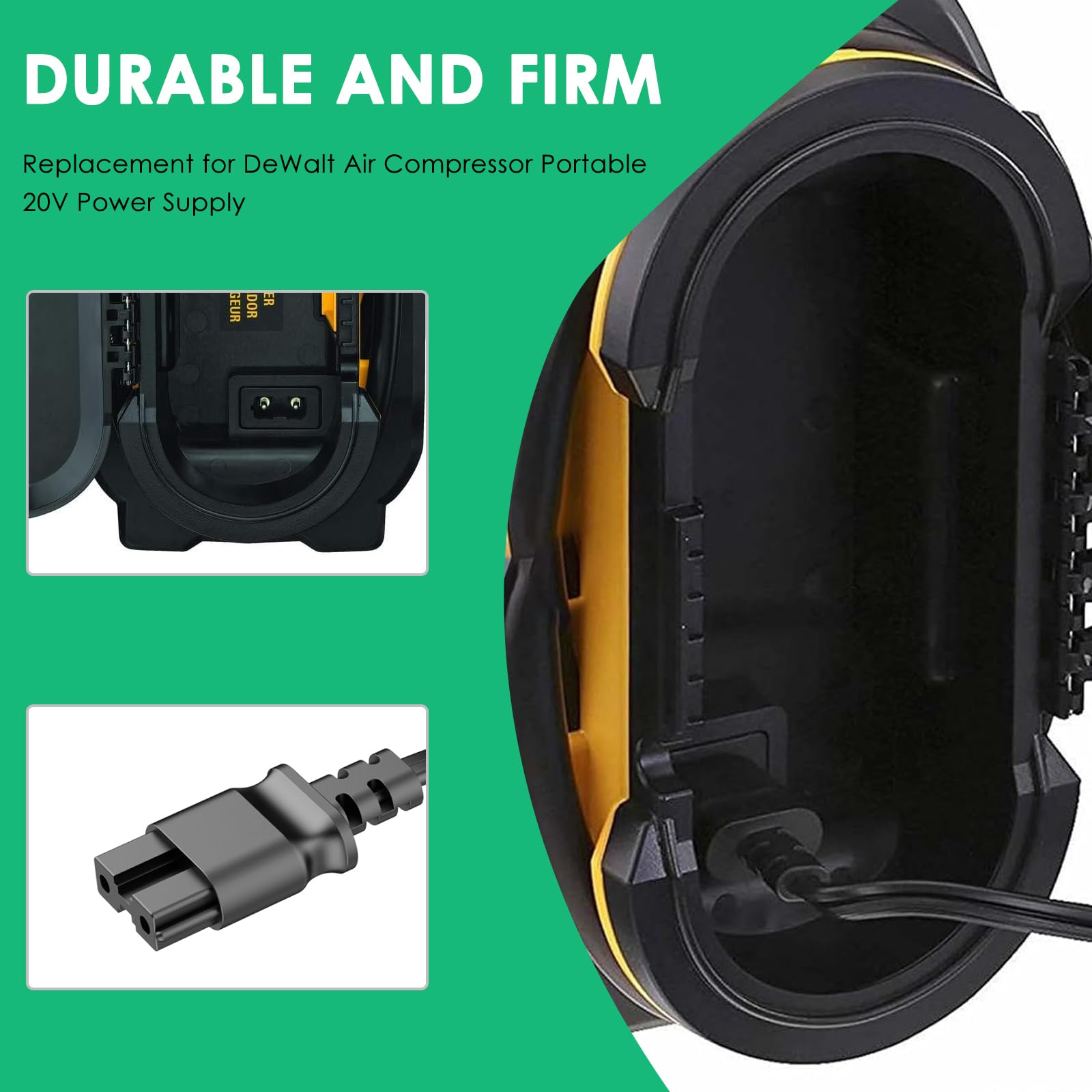 Mrgru N557514 in-use with DeWalt inflator demonstrates quick setup.