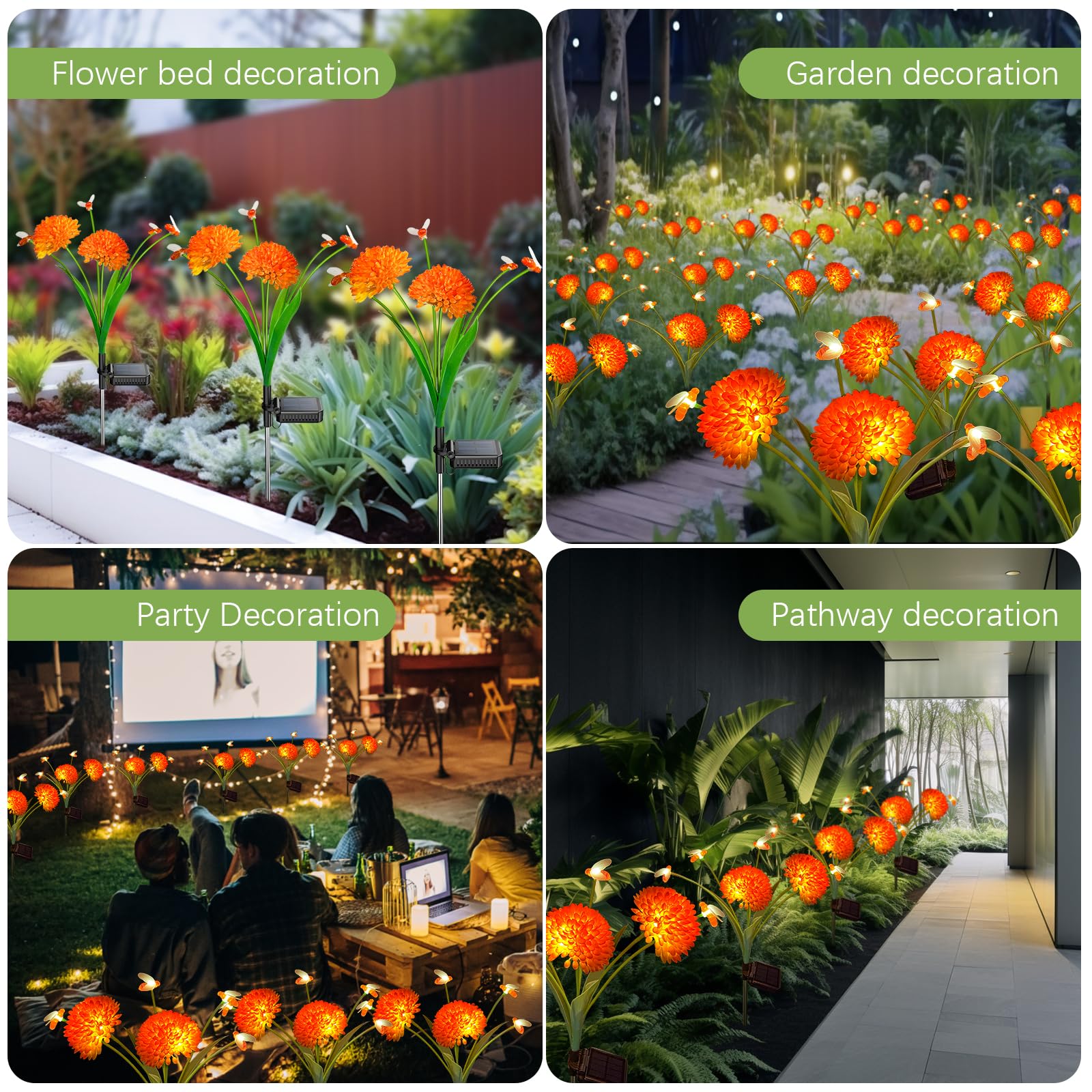 MRHEPHAESTUS IP65 waterproof rating protects lights for year-round outdoor use.
