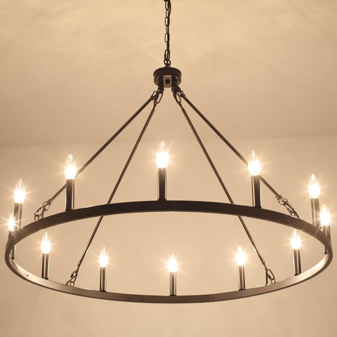 MRHYSWD wagon wheel lighting offers easy assembly and sturdy mounting hardware.
