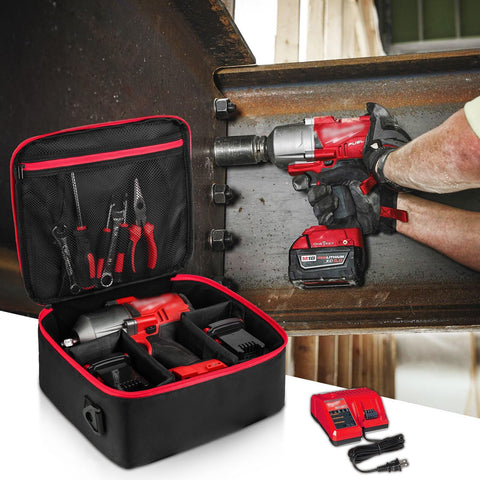 MRINCA case battery and charger pockets help keep accessories organized
