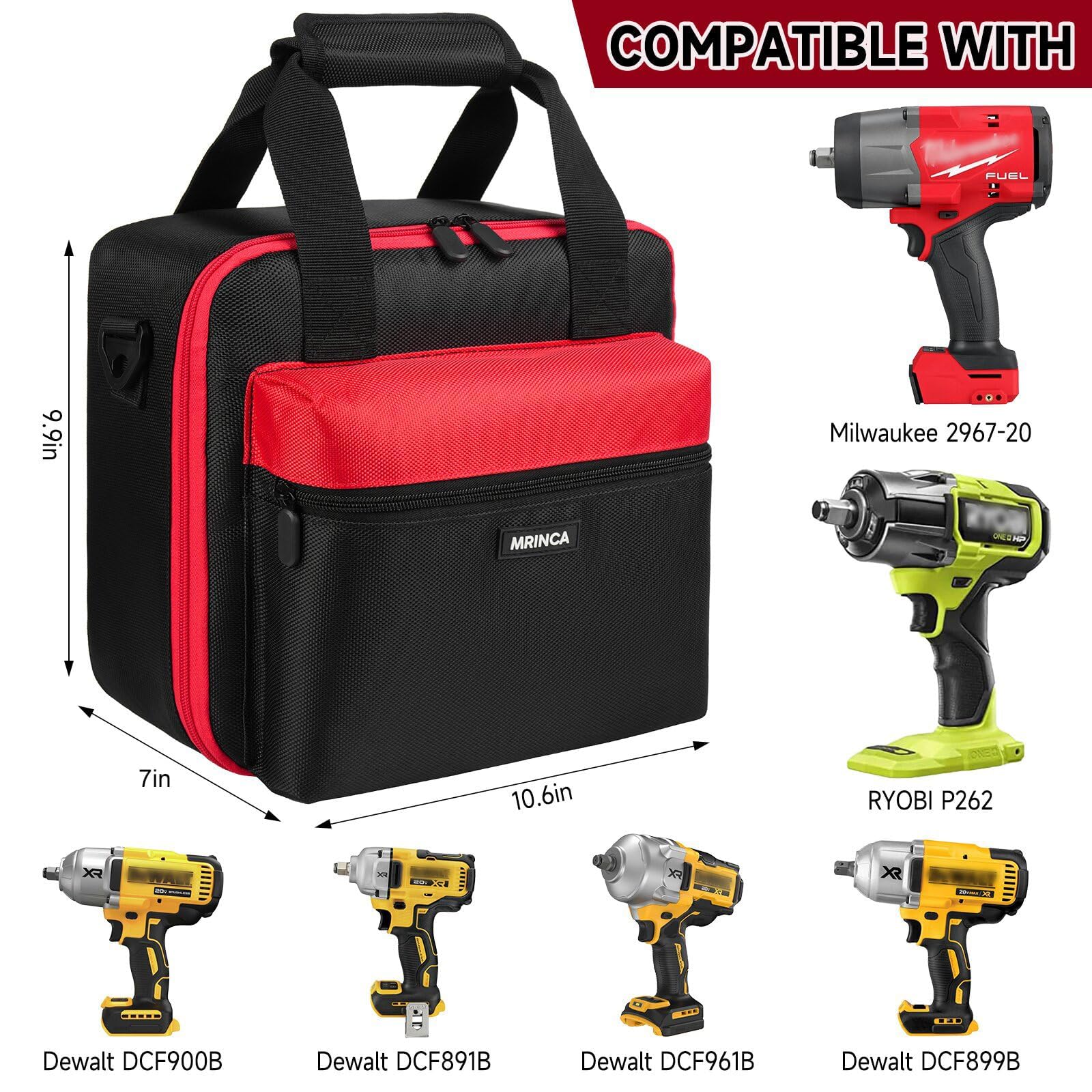 MRINCA case interior dividers facilitate customizable layouts for wrenches and batteries