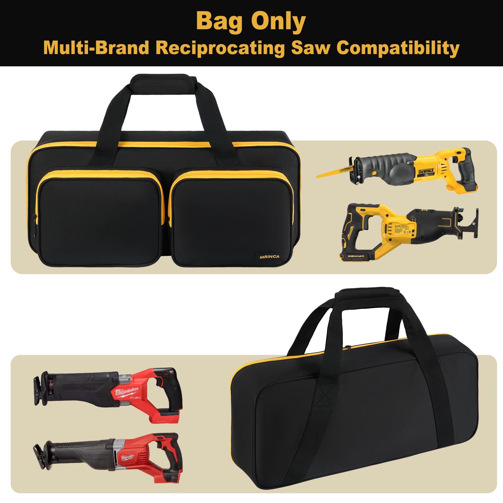MRINCA portable design with comfort-grip handle enables easy transport on job sites.