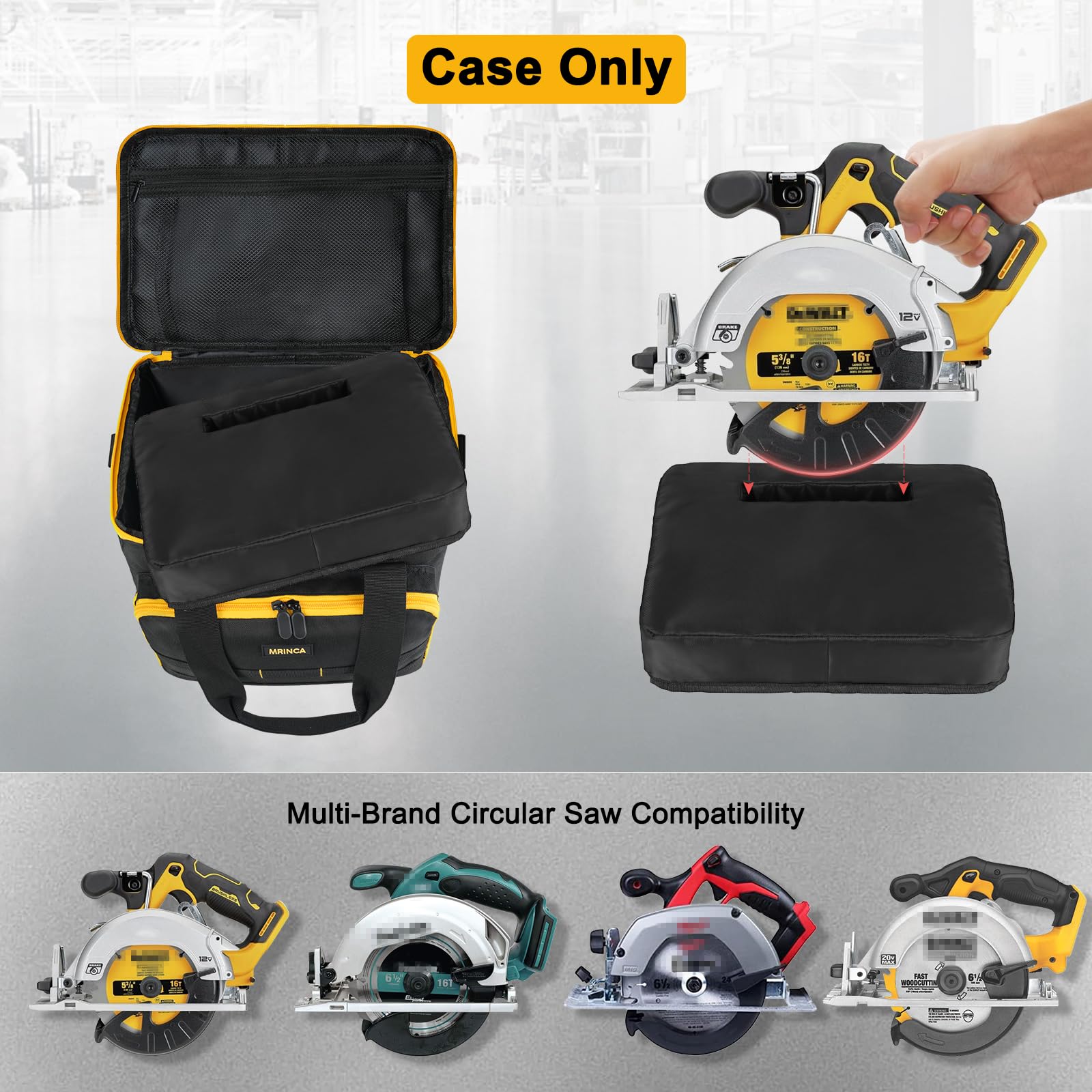 MRINCA tool bag battery-charger-storage keeps chargers and batteries neatly stowed