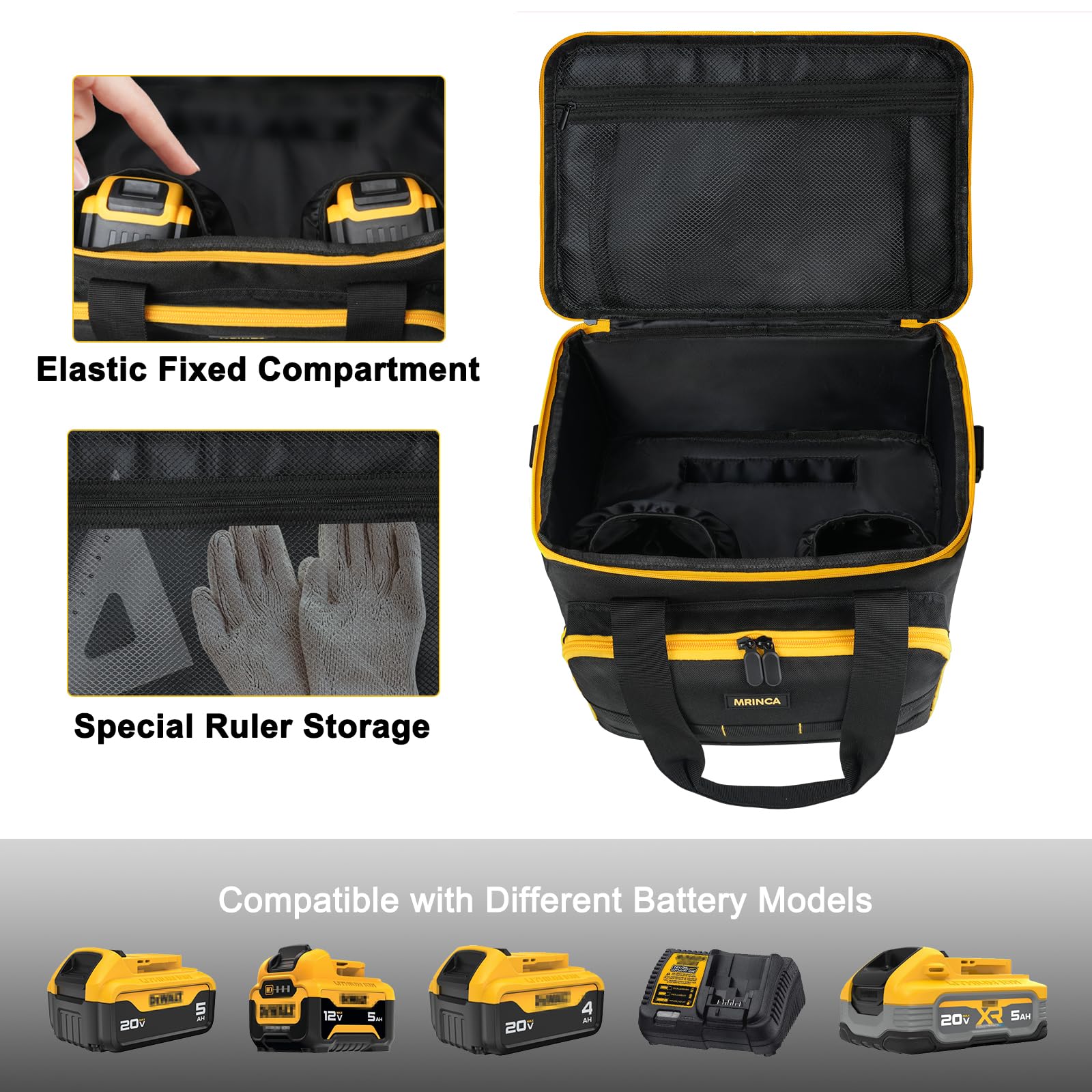 MRINCA tool bag dimensions-13x8-10in compact case fits a saw