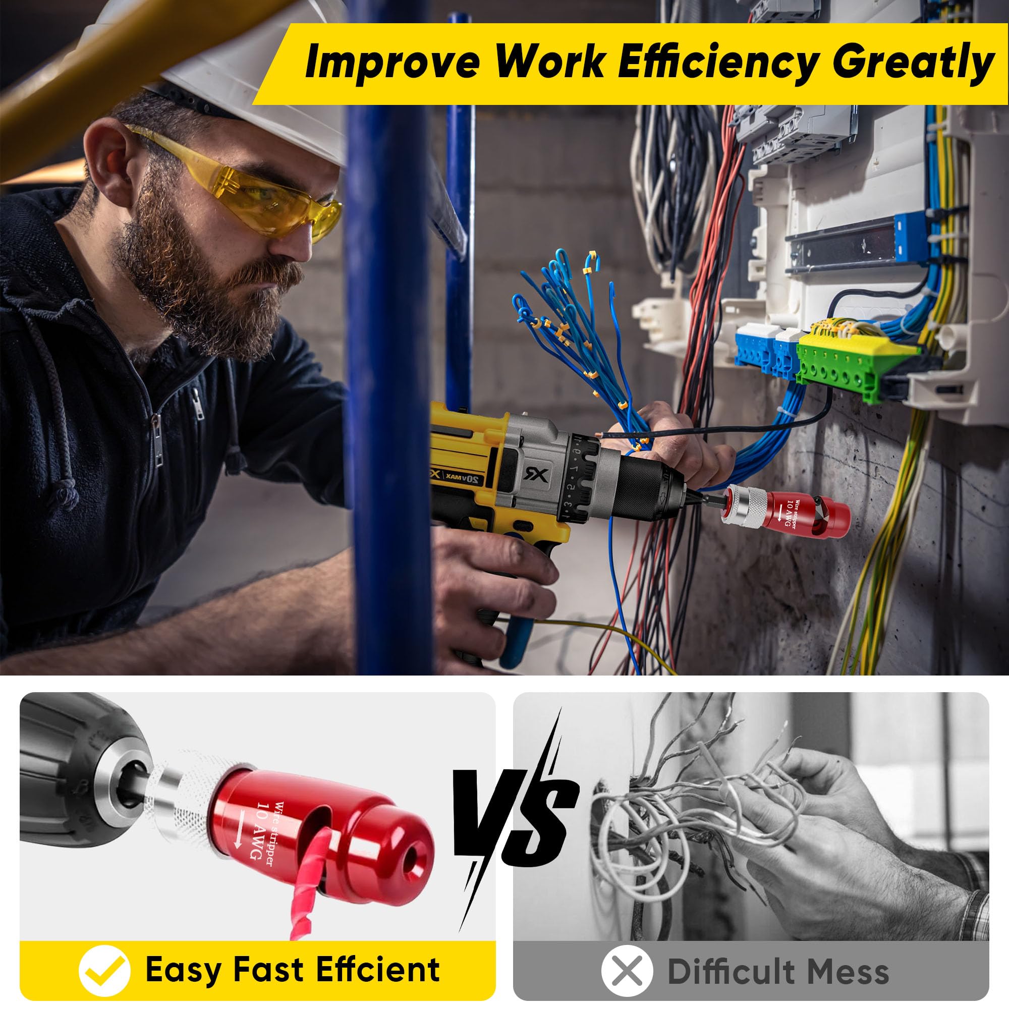 Mriykio 8-in-1 Wire Stripper Kit for versatile wiring tasks and faster results.