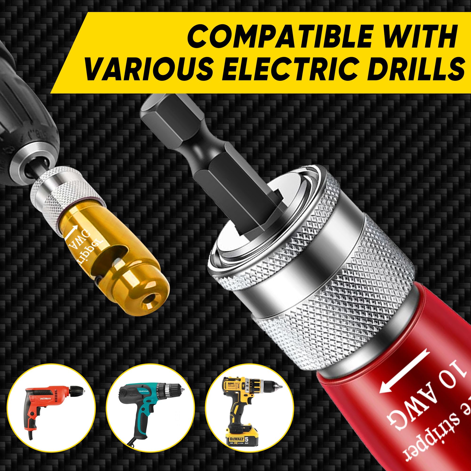 Mriykio Professional Electrician Tools Set supports wire splicing and recycling tasks.